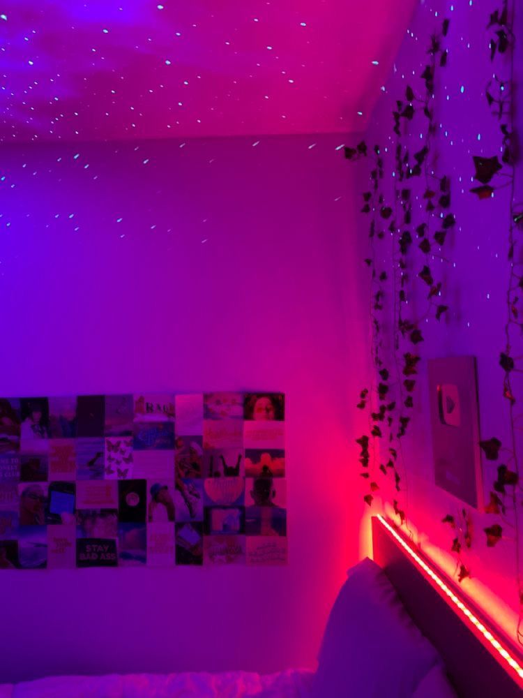 Featured image of post Aesthetic Bedrooms With Led Lights And Vines