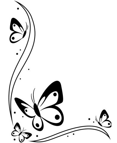Featured image of post Black And White Butterfly Border Design For Project