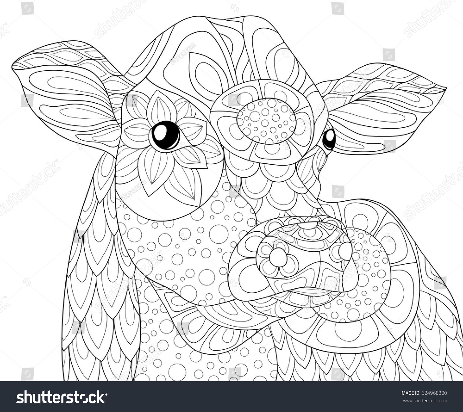 pics Coloring Sheet Cow Coloring Pages For Adults pin on coloring pages