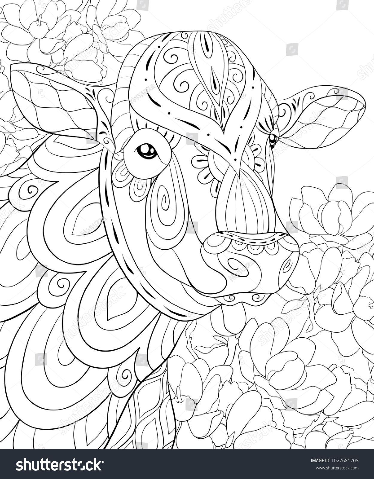 pics Coloring Sheet Cow Coloring Pages For Adults getdrawings com