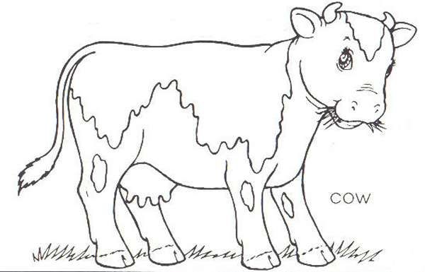 Featured image of post Farm Animals Cow Coloring Pages For Adults