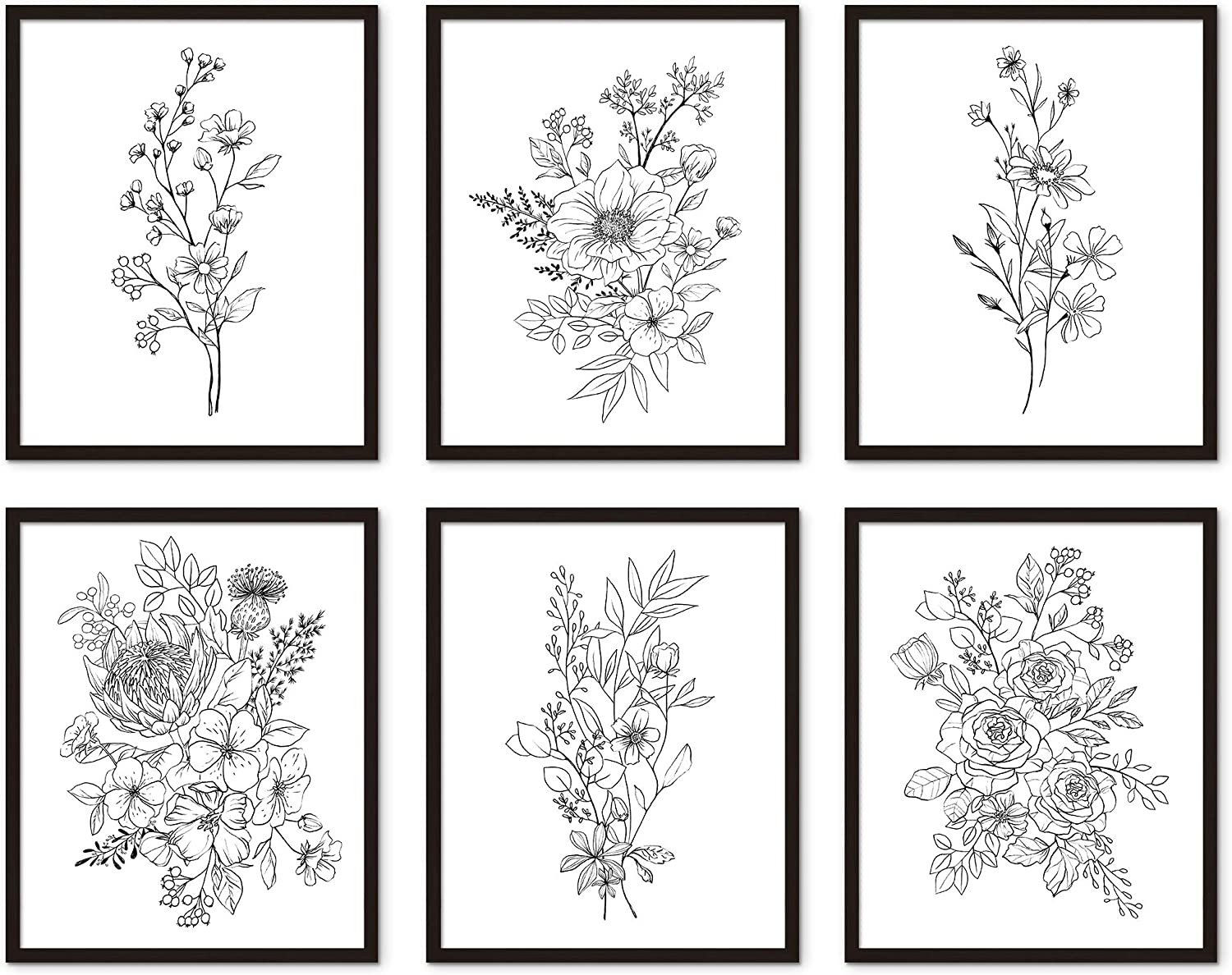 Featured image of post Floral Artwork Black And White