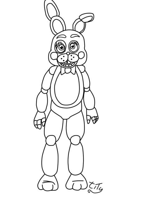 Featured image of post Fnaf 2 Toy Bonnie Coloring Pages