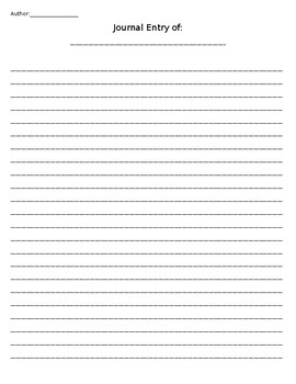 Featured image of post Journal Entry Template For Students Pdf