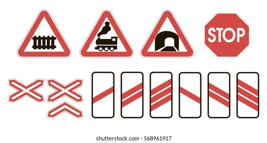 Level Crossing Without Barrier Sign