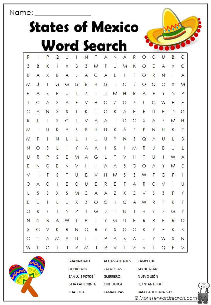 Featured image of post Mexico Word Search Pdf